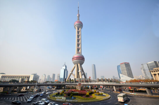 Oriental Pearl Tower in Shanghai