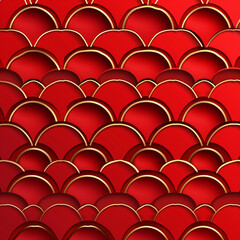 Obraz premium Immerse in the festive spirit with a Chinese New Year background adorned with traditional decorations, capturing the essence of cultural celebrations and joyous moments