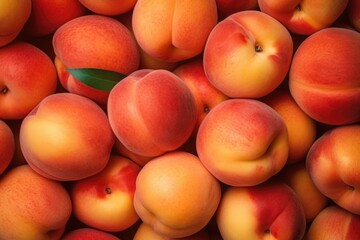 background of ripe peaches