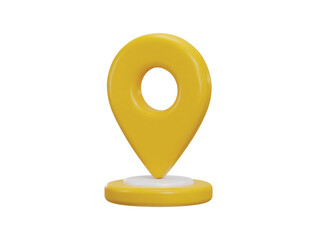 gps pointer or navigation marker 3d location vector icon illustration