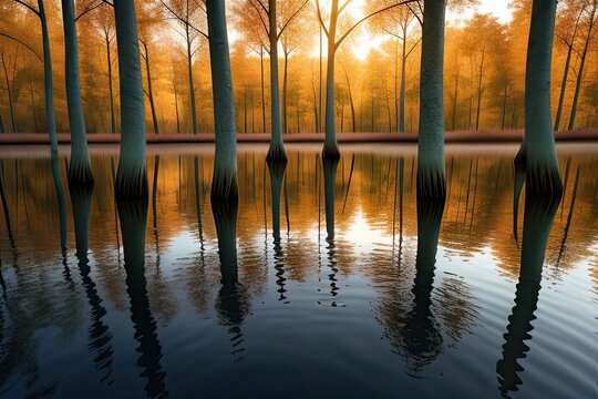 Floaded forest