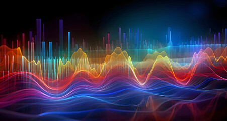 Panorama of Solfeggio Frequencies. AI generated.	