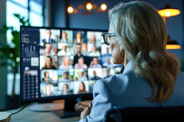 Participants networking in a virtual conference environment.