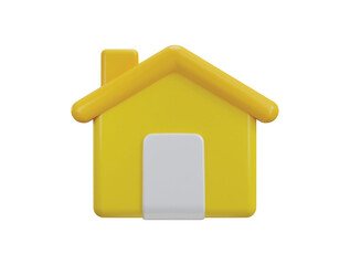 3d house icon vector illustration