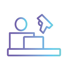 News Crime Information Gradient Outline Icon