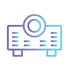 Slide Projector Video Gradient Outline Icon