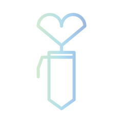 Heart Love Office Gradient Outline Icon