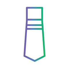 Office Stationery Tie Gradient Outline Icon
