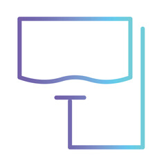 Diving Pool Scooba Gradient Outline Icon