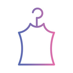 Cleaning Dry Laundry Gradient Outline Icon