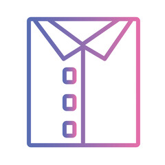 Clothes Dry Laundry Gradient Outline Icon