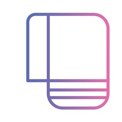 Towel Bath Dry Gradient Outline Icon