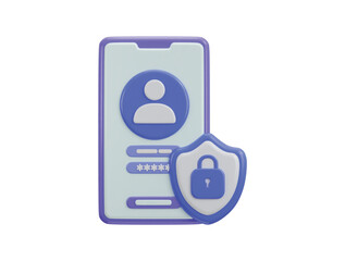 account login and user privacy protected icon vector illustration