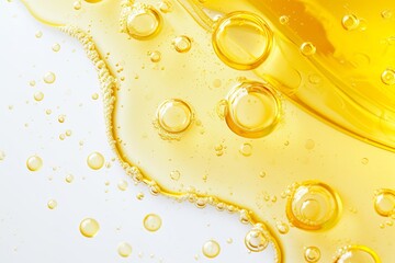 Argan oil serum gel drop texture