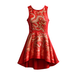 Fashion dress on transparent background PNG