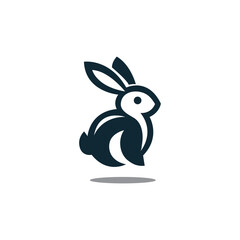 Rabbit Logo Design illustration vector templates