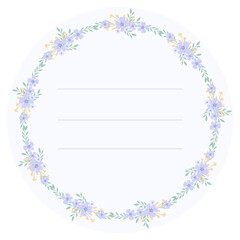 flower paper border background