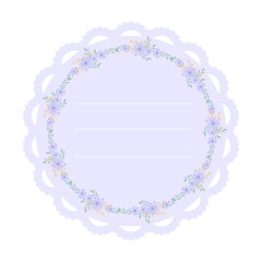 flower paper border background