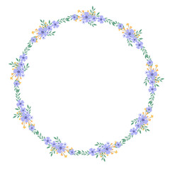 Elegant Pink Flower Frame