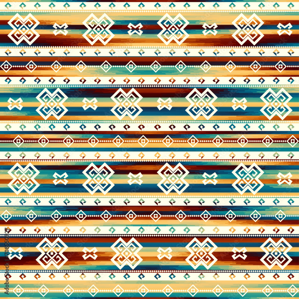 Aufkleber abstract seamless pattern. grunge abstract grunge vintage pattern. tribal aztec style. vector image.