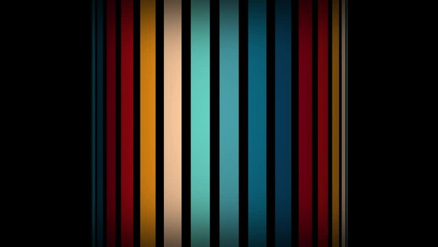 Vintage Striped Backgrounds, Loop Samples, Retro Colors from the 1970s 1980s, 70s, 80s, 90s. retro vintage 70s style stripes background footage lines. shapes moving design eighties seamless loop