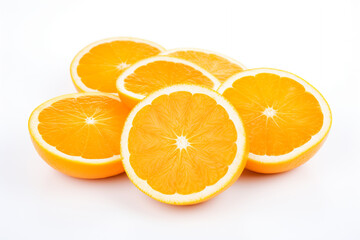 Fototapeta premium Orange fruit on white background