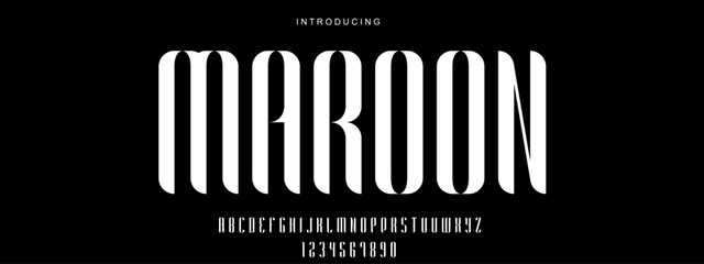 Typography urban style alphabet fonts for fashion, sport, technology, digital, movie, logo design, vector illustration.