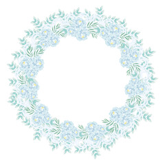 coquette flower paper border background
