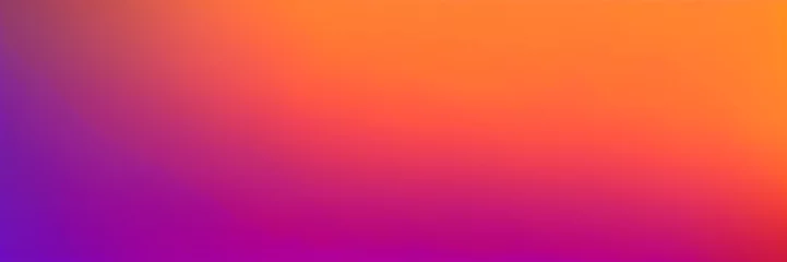 Deurstickers Orange and purple gradient backdrop banner. Abstract colorful background. © Adam