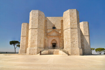 Castel del Monte situated on a hill in Andria in the Apulia region of southeast Italy.