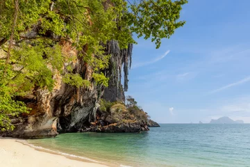 Crédence de cuisine en verre imprimé Railay Beach, Krabi, Thaïlande Beautiful beach at Railay Beach, a destination of tourist in Krabi province, southern of Thailand