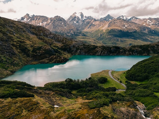 laguna del Caminante, a lagoon in Ushuaia, Tierra del Fuego island, Patagonia Argentina, South America