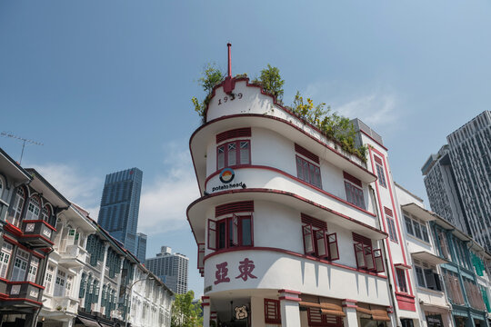 Potato Head building on keong saik road in Chinatown, Singapore