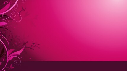 complete magenta background, some design is made on one side , space is left for text  - Generative AI