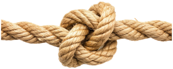 Rope knot illustration PNG element cut out transparent isolated on white background ,PNG file ,artwork graphic design.