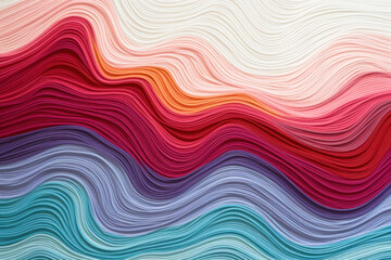 Fototapeta premium textile wavy colorful background