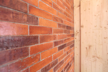 Minimalist brick walls and Dutch teak wood