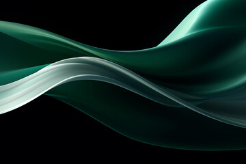 Modern green and black color abstract background with stylish line square suit for presentation design