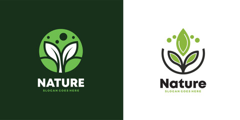 Nature Logo Design Template. - obrazy, fototapety, plakaty