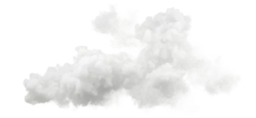 Foto op Aluminium Haze fog clouds climate on transparent backgrounds 3d illustrations png © Krit