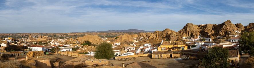 Cave dwelling area of Guadix town Granada Spain