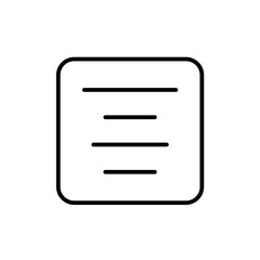 Fototapeta premium center align line icon