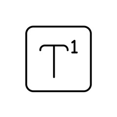 superscript line icon