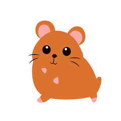 Cute,Cartoon,Vector,Hamster,Illustration,Pets,Animal,Cut Out,Small,Square - Composition,Rodent,Humor,Design,Happiness,Cheerful,Guinea Pig,Mammal,Fun,Domestic Animals