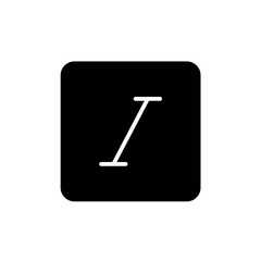 italic glyph icon