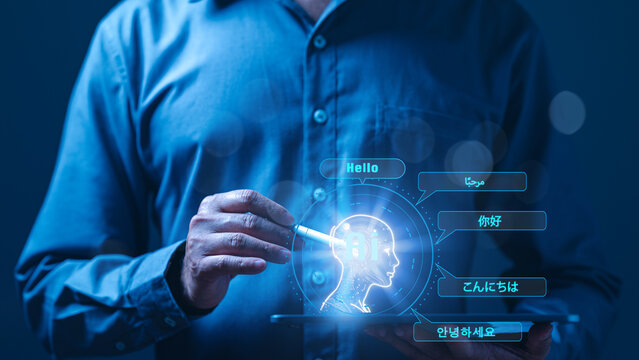 Artificial intelligence transforms language barriers, providing international services by learning, translating information, facilitating seamless communication, conversation across diverse linguistic