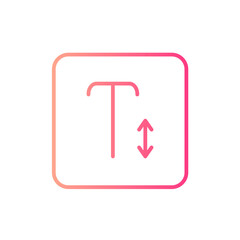 font size gradient icon