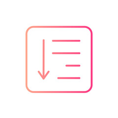 sort gradient icon