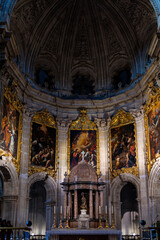 Interior detail of Guadix Cathedral, Spain