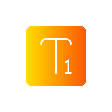 subscript gradient icon